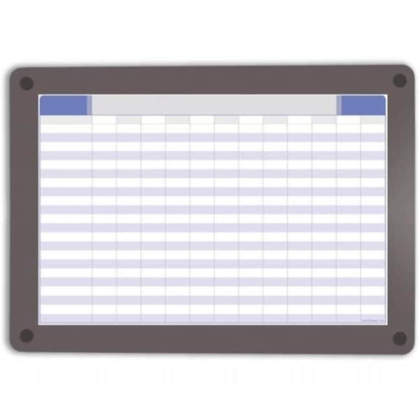 Iceberg Enterprise 31131 Clarity Custom Print Glass Dry Erase Board; 24.5 x 18.5 in. - Gray Frame 31131 - main